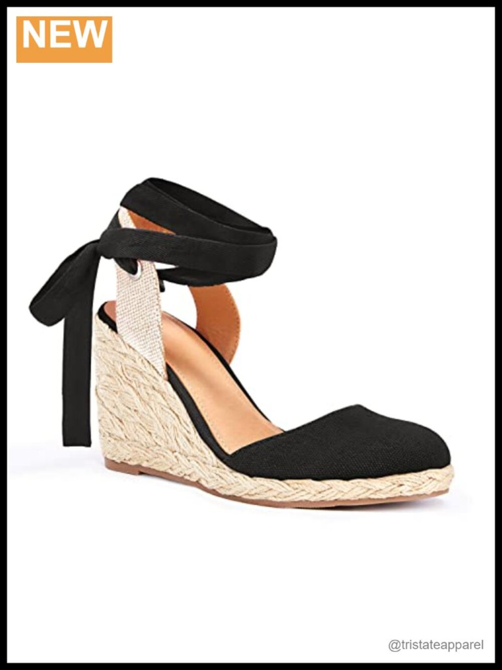 Lace Up Espadrilles Closed Toe Wedges Slingback Platform Heels